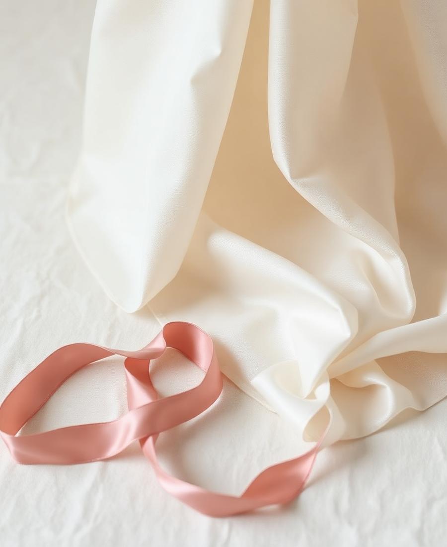 Silk and ribbon detail